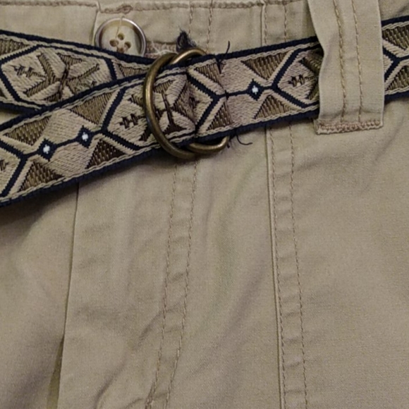 Khaki Belted Capris - Picture 5 of 5
